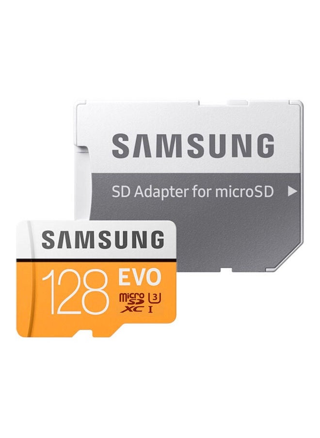 NIBEMINENT - SAMSUNG EVO Microsd Card 128GB 100Mb/s Class10 U3 U1 SDXC Grade Micro SD Memory TF Flash Orange - Image 1