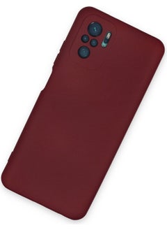 HappyCase Xiaomi Redmi Note 10 Case Nano Velvet Silicone Inside - Claret Red  - Image 2