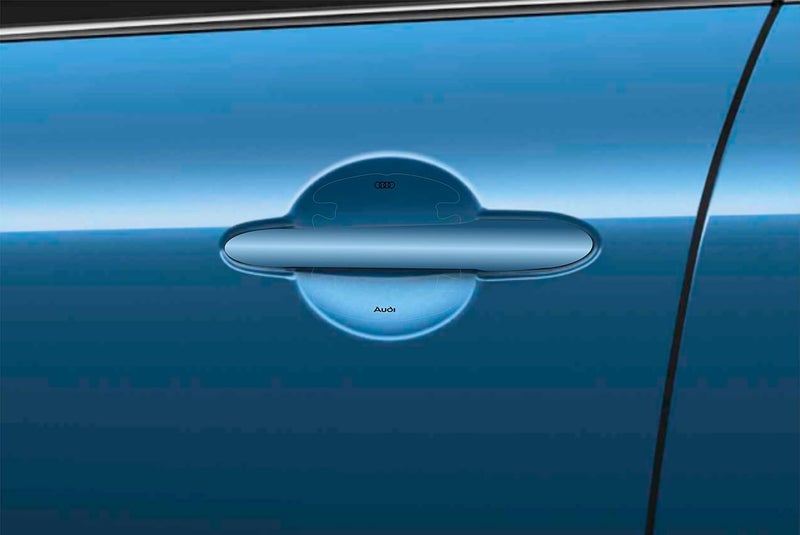 BIG FLAG CARMARK 2D Skin Type Transparent Car Door Handle Cup Scratch Guard Sticker Universal for Specific Brand (Pack of 4) (2DDRVAR) (Audi) - Image 3