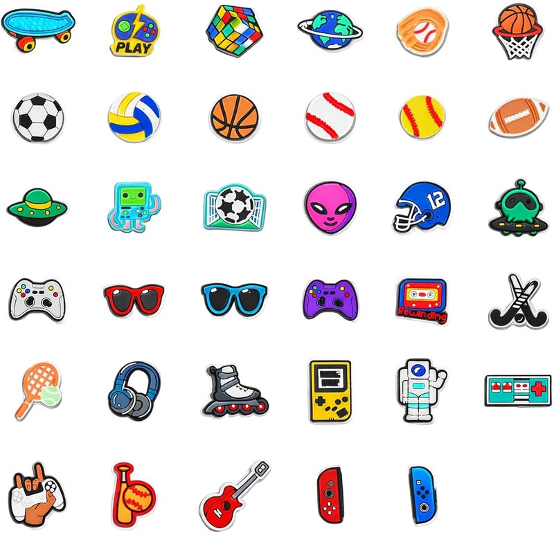 ZSRVAJ 35 PCS Cartoon Shoe Charms for Crocs - Fun Decorative Accessories for Kids - Image 1