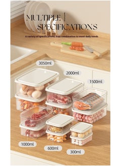XFXINGFU Food Storage Containers with Lids Airtight, Plastic Food Container Set,  Airtight Storage Containers(6 Pack) for Home, Kitchen, Leak Proof, BPA-Free  - Image 2
