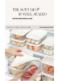 XFXINGFU Food Storage Containers with Lids Airtight, Plastic Food Container Set,  Airtight Storage Containers(6 Pack) for Home, Kitchen, Leak Proof, BPA-Free  - Image 4