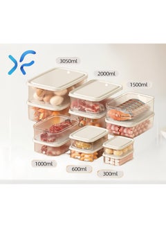 XFXINGFU Food Storage Containers with Lids Airtight, Plastic Food Container Set,  Airtight Storage Containers(6 Pack) for Home, Kitchen, Leak Proof, BPA-Free  - Image 1