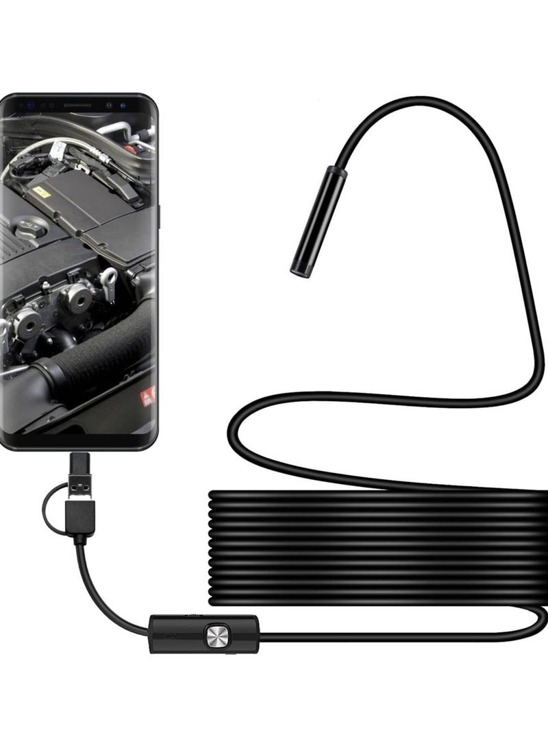 Generic Snake Inspection Borescope,Type C Borescope,Scope Camera with Light, USB Endoscope, Type C Borescope, Scope Camera with 8 LED Lights for Android and IOS Smartphone, IPhone, IPad, Samsung - Image 1