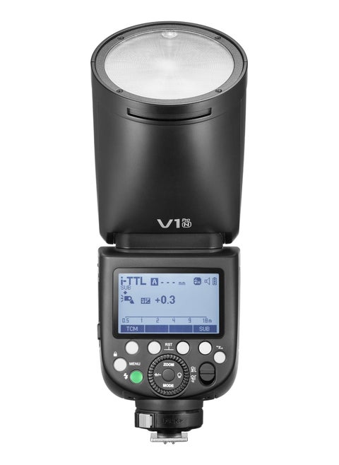 فلاش كاميرا Godox V1 PRO TTL LI-ION برأس دائري لكاميرا نيكون