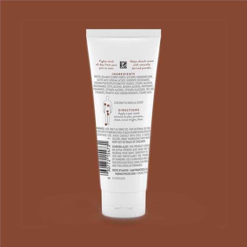 Native Whole Body Deodorant Cream Contains Naturally Derived Ingredients, Deodorant for Women & Men | 72 Hour Odor Protection, Aluminum Free with Coconut Oil and Shea Butter | Coconut & Vanilla - Image 2