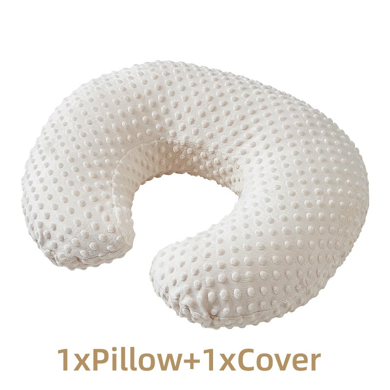 ESEN Nursing Pillow and Body Positioner for Breast Feeding and Bottle Feeding, Ultra Soft Baby Breastfeeding Pillows with Removable Nursing Pillow Cover for More Support for Mom and Baby (Beige) - Image 3