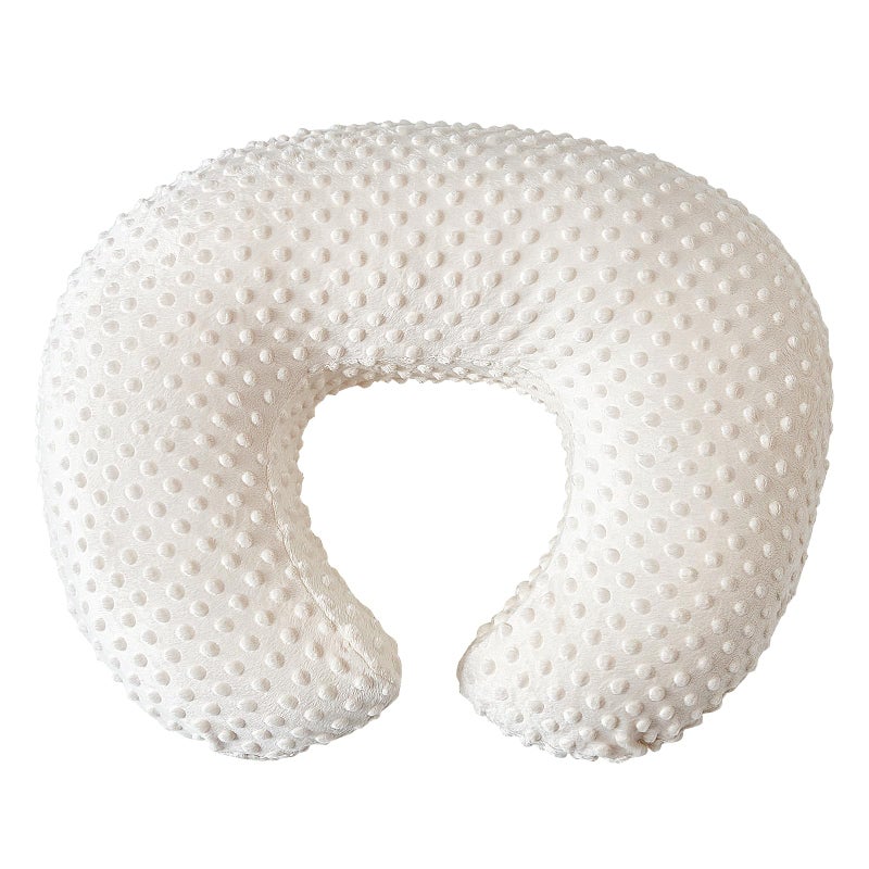 ESEN Nursing Pillow and Body Positioner for Breast Feeding and Bottle Feeding, Ultra Soft Baby Breastfeeding Pillows with Removable Nursing Pillow Cover for More Support for Mom and Baby (Beige) - Image 1