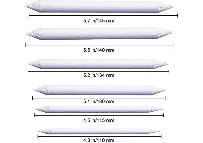 ECLET 6 قطع من أدوات المزج ورق فنانين الطلاب للفحم والرسم (E) - Image 2