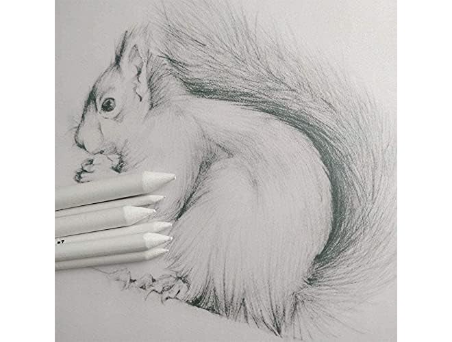 ECLET 6 قطع من أدوات المزج ورق فنانين الطلاب للفحم والرسم (E) - Image 4