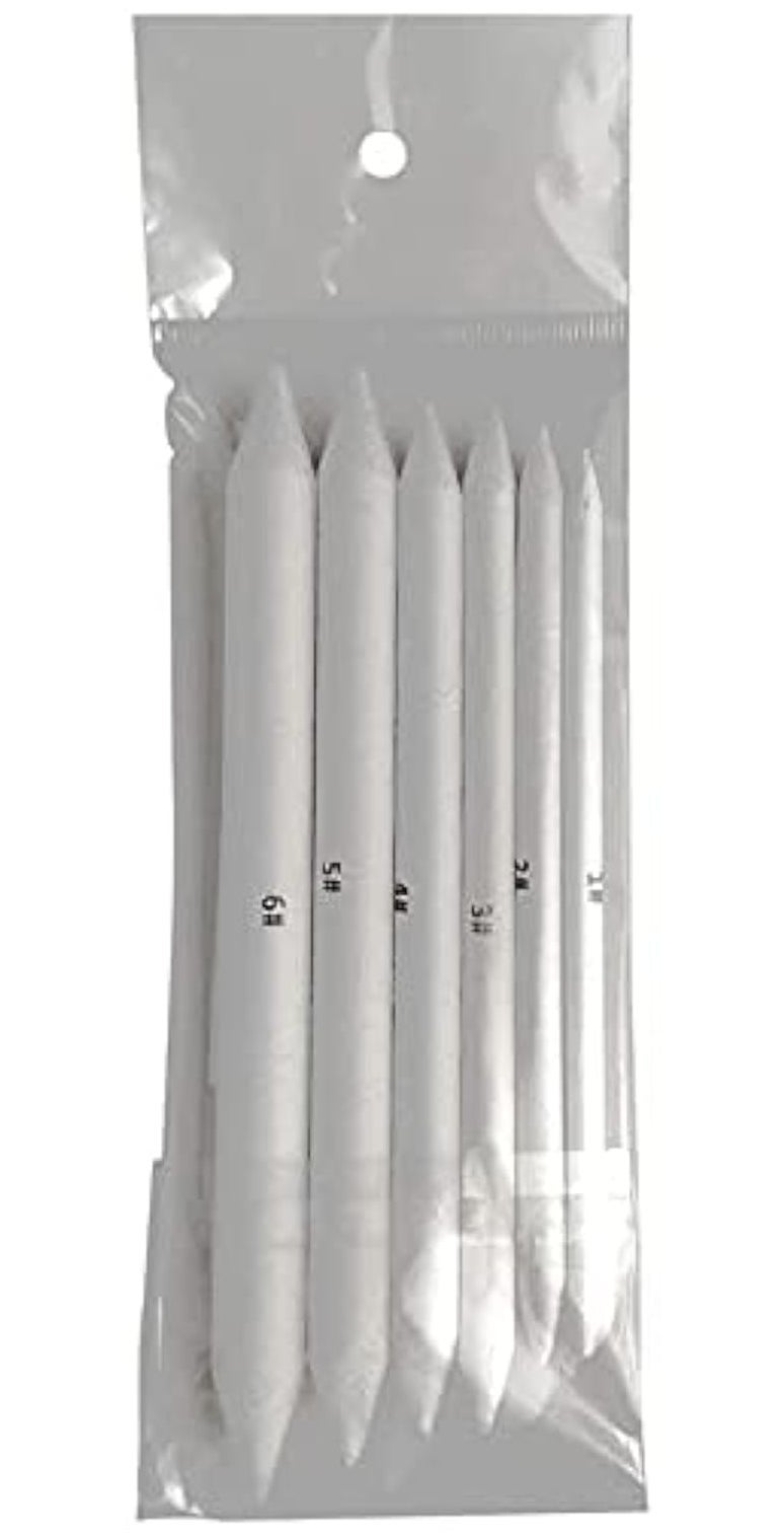 ECLET 6 قطع من أدوات المزج ورق فنانين الطلاب للفحم والرسم (E) - Image 1