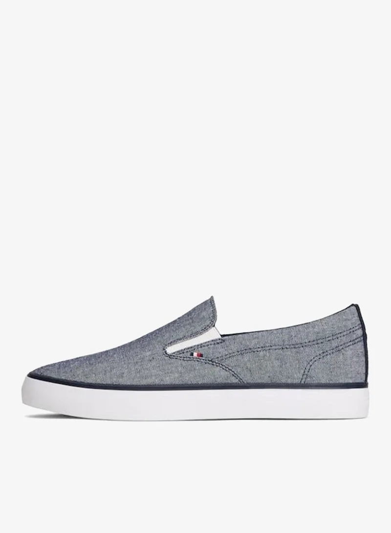 Tommy Hilfiger Linen Chambray Jacquard Slip-On Shoes