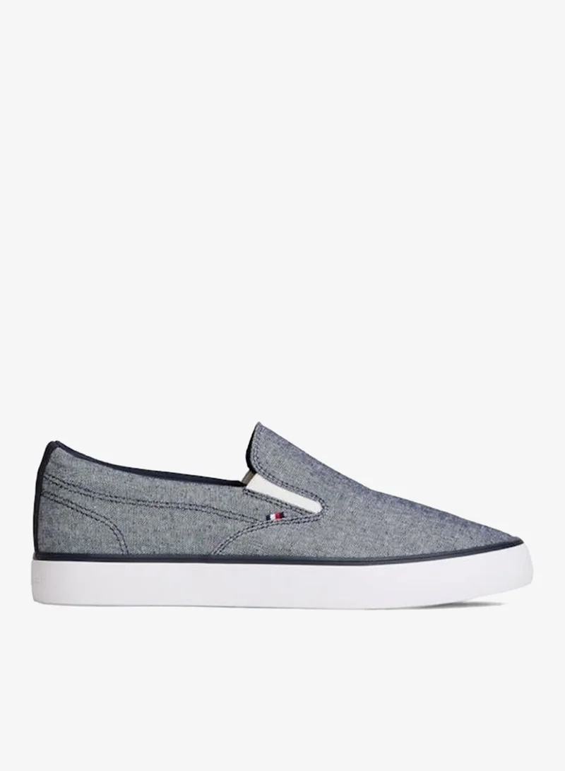 Tommy Hilfiger Linen Chambray Jacquard Slip-On Shoes