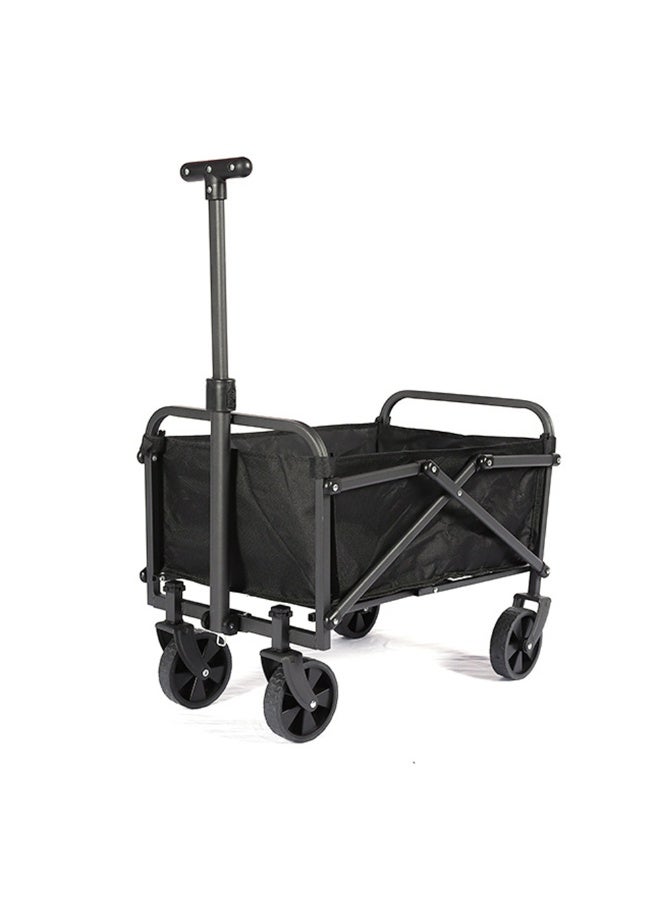Fixer Heavy Duty Foldable Utility Wagon Cart with Handle – 4 Wheel Outdoor Trolley (79 x 61 x 39 cm) - Image 1