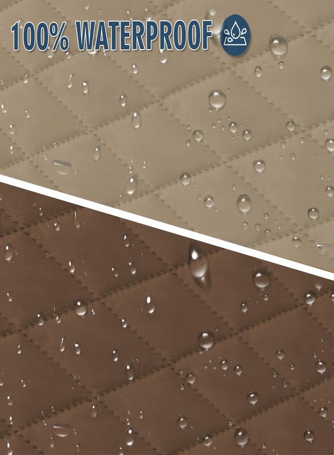 Pet Clean 100% Waterproof Reusable Pee Pad for Dogs Soft Reversible Dog Bed Cover for Protection, Ideal for Dogs and Cats 40x50 Inch (Pack of 1, Coffee & Taupe) - Image 2