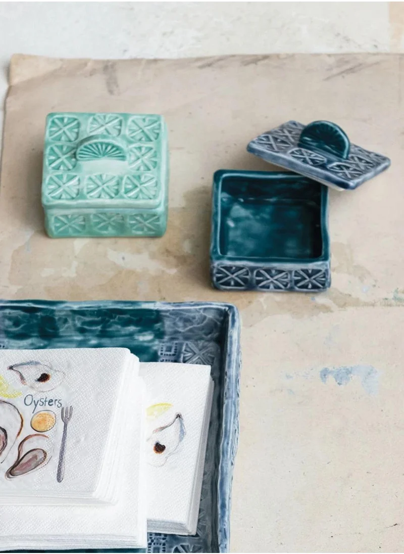 The Saffron Souk Colour Washed Trinket Box