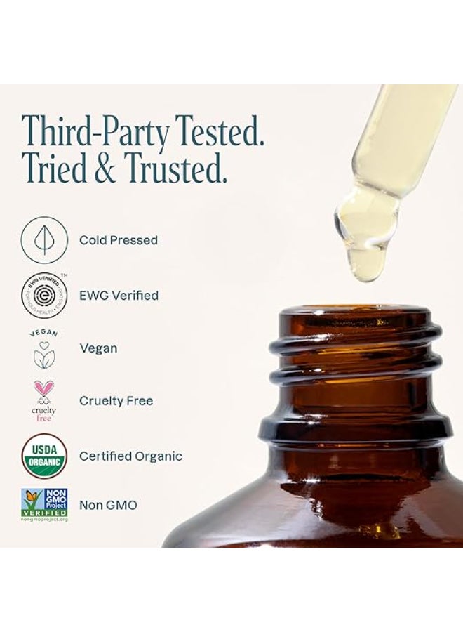 Cliganic Organic Pumpkin Seed Oil (4 oz), 100% Pure & Cold-Pressed, Moisturizing Skin & Hair Oil - Image 4