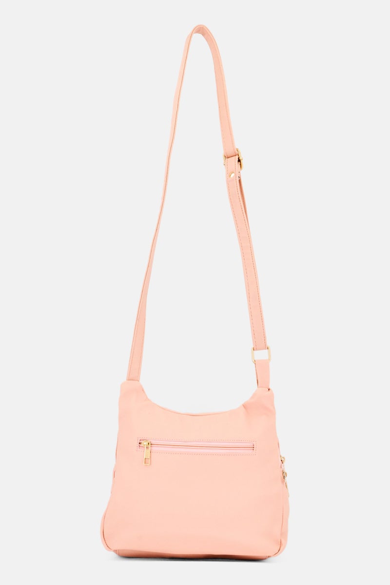 Lavie Women Brand Logo Cross Body Bag, Pink - Image 2