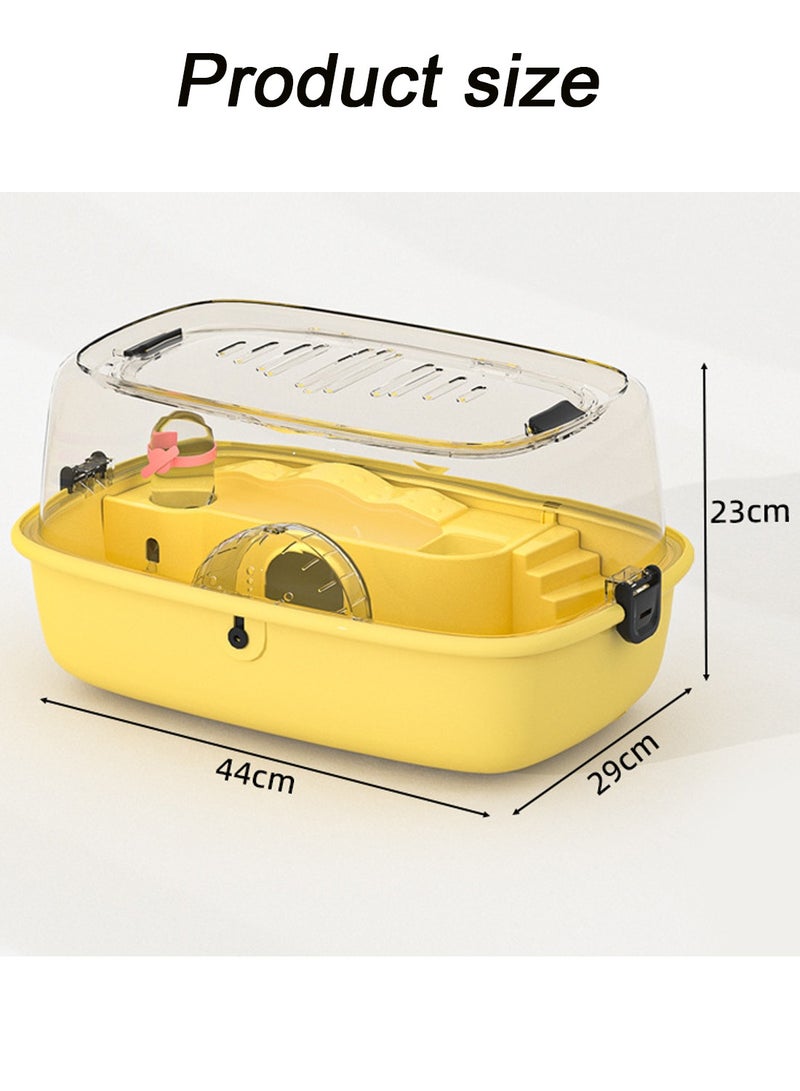 Kidle Hamster Cage Double-Layer Transparent Hamster Villa Panoramic Cage for Hamsters and Mouse Cage Small Pet House - Image 2