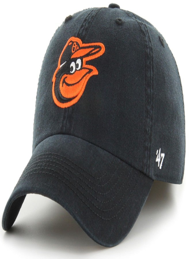 قبعة بيسبول رسمية بلون فريق MLB رقم 47، للجنسين - بالتيمور أوريولز - أسود (كبير) - Image 1