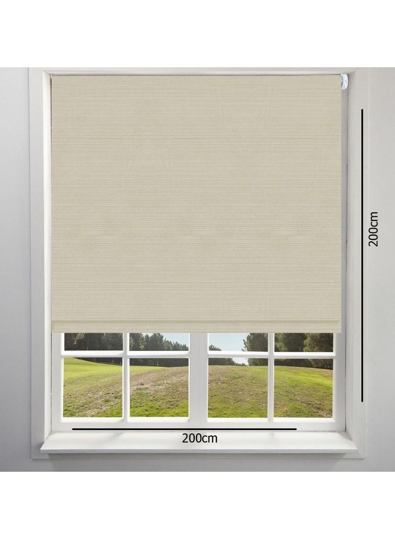 Home Gallery Sunlight roller blinds Half Shading 200*200 cm Biege - Image 2