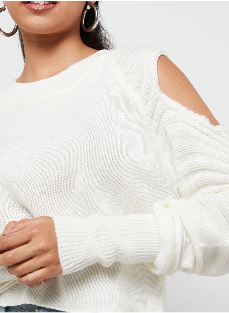 Ginger Cold Shoulder Sweater