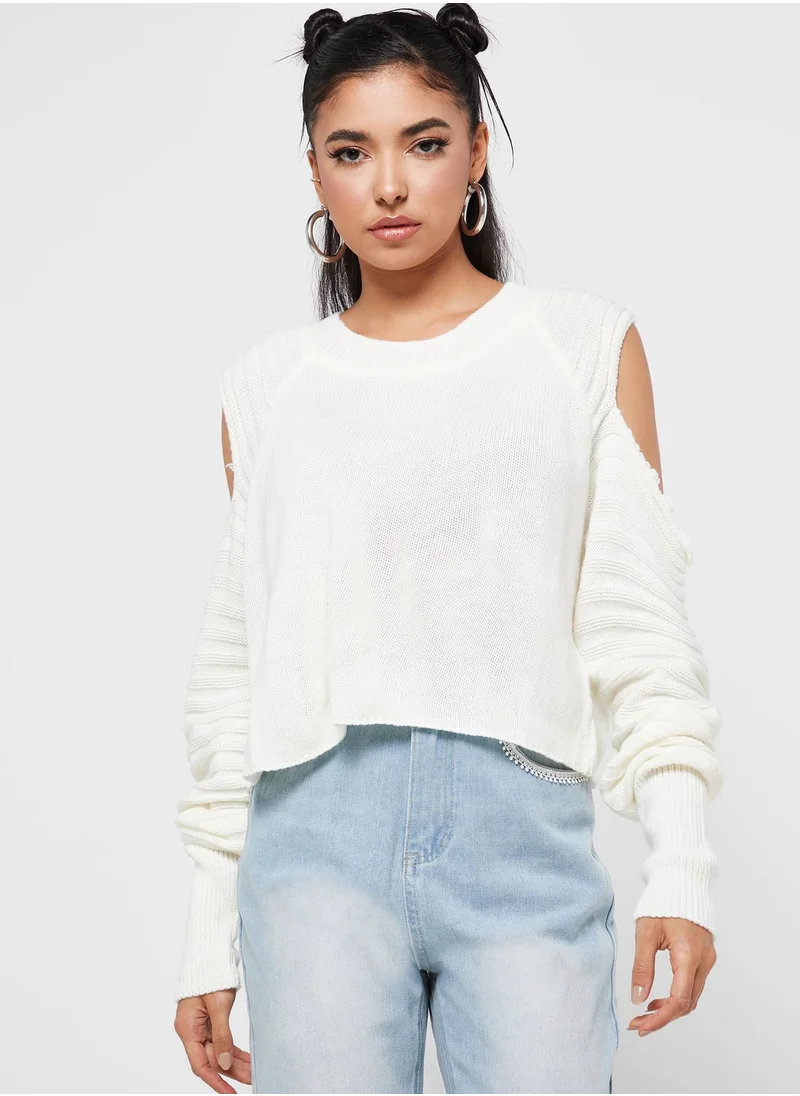 Ginger Cold Shoulder Sweater