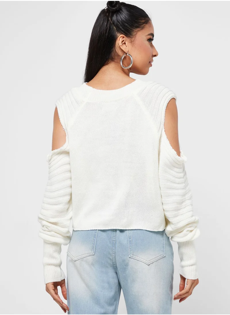 Ginger Cold Shoulder Sweater