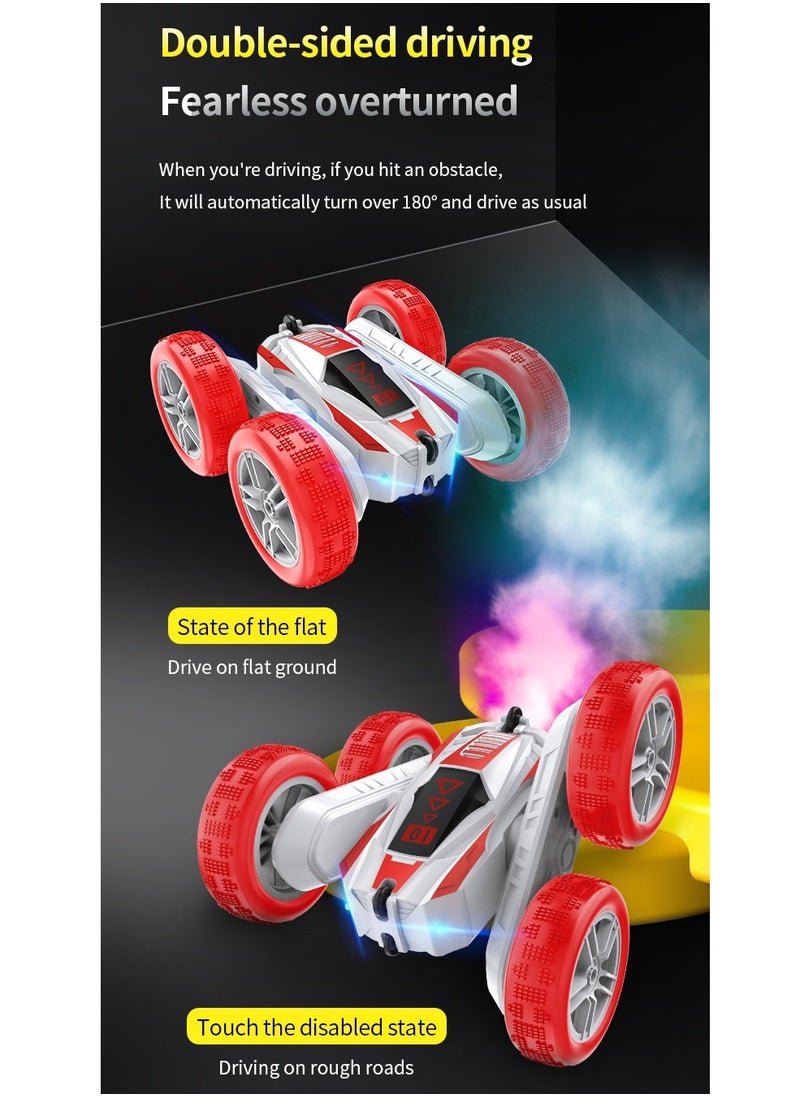 C Remote Control Car with Mist, Lightning Tail Spray, 4x4 Off-Road Stunt Car, 360° Rotating Drift Car, High-Speed Racing Toy, Wall Climbing, Double-Sided Driving for Kids, Boys Toys Age 3+  - Image 2