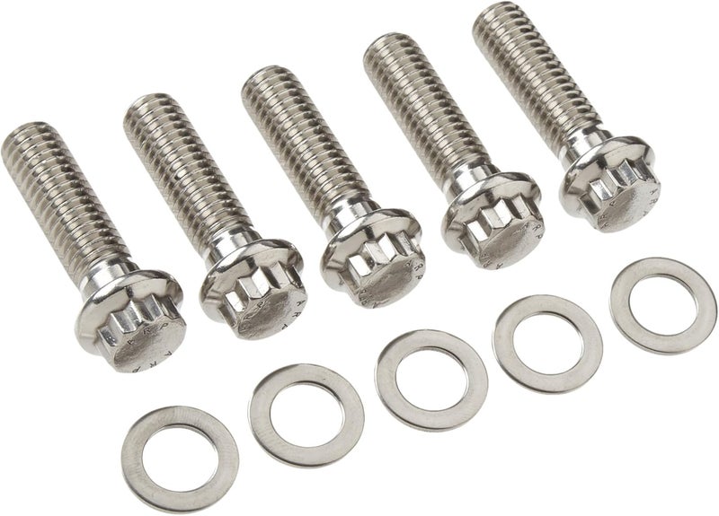 6141500 Stainless Steel 7/16-14 12-Point Bolts - Pack of 5