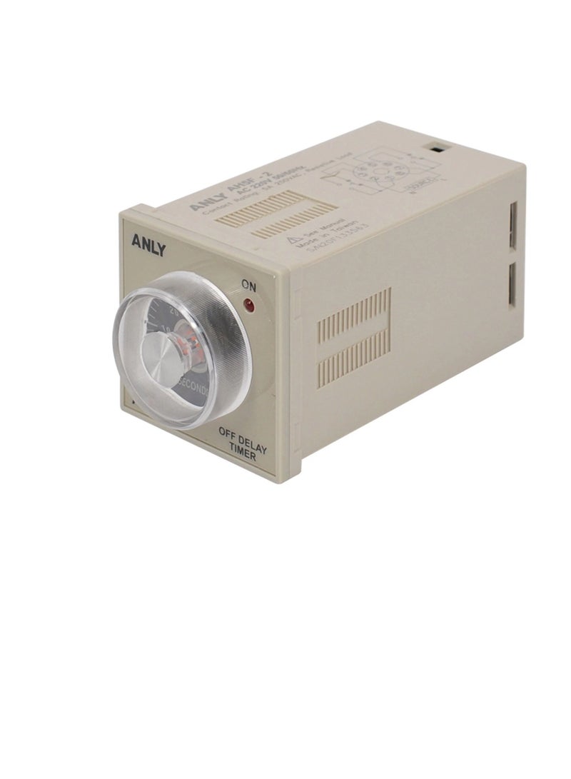 ANLY Off Delay Relay Timer 8 Pin 2C Analogue 220VAC AH5F-2  - Image 3