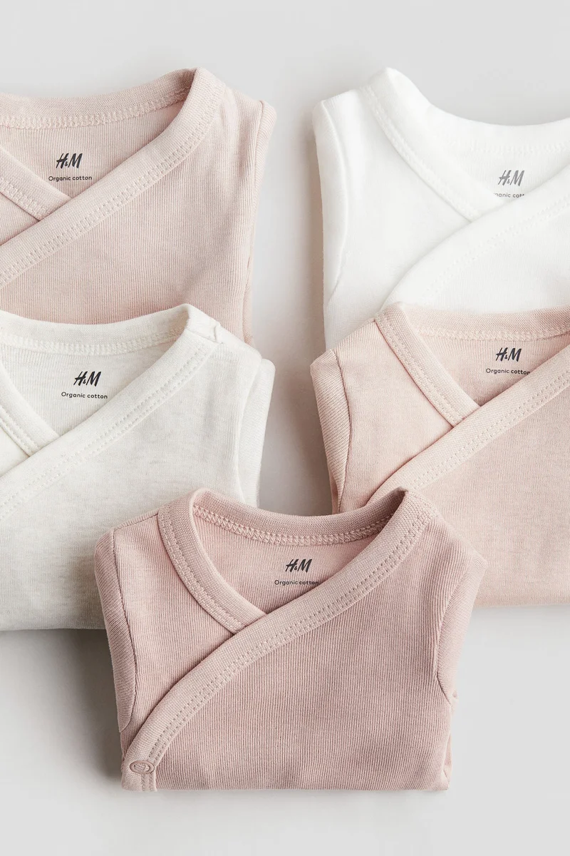 H&M 5-pack cotton bodysuits