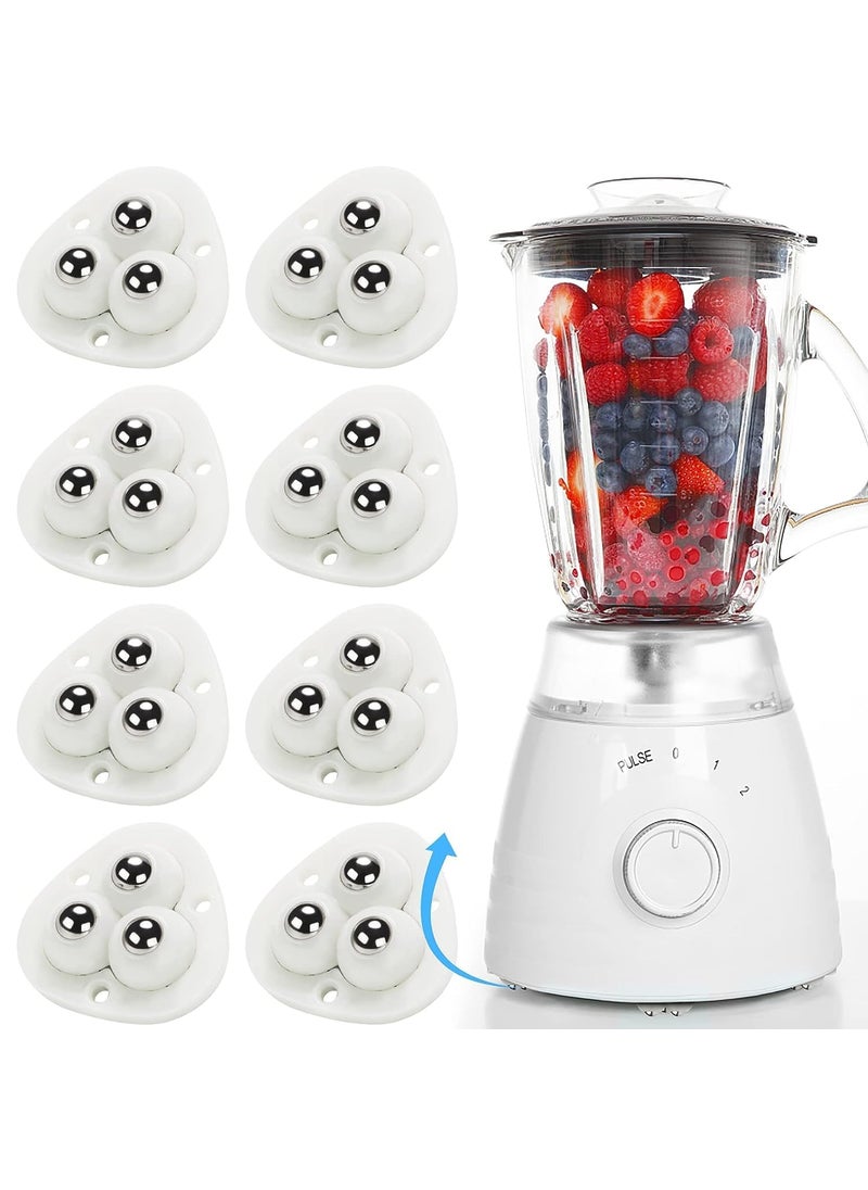 NIVAKINI NIVAKINI Appliance Wheels for Kitchen Appliances Appliance Slider for Kitchen Countertop Self Adhesive Mini Caster Wheels 360 Degree Swivel Wheels moving furniture Kitchen Appliances 8  - Image 1