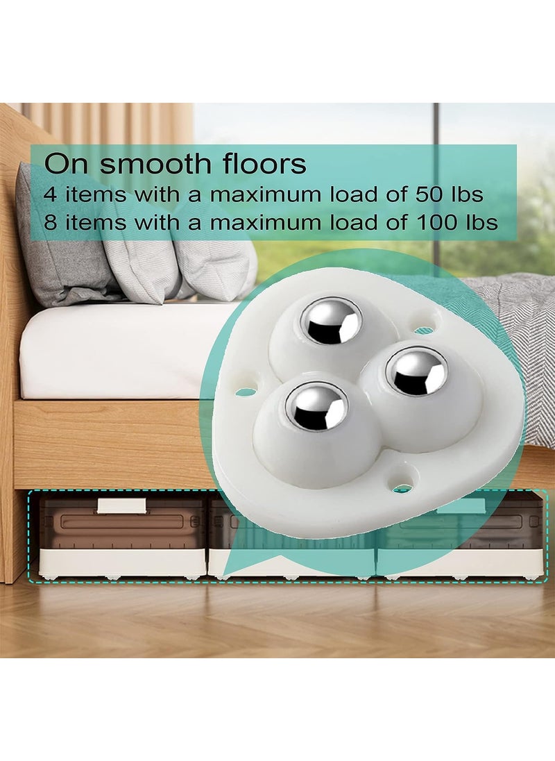 NIVAKINI NIVAKINI Appliance Wheels for Kitchen Appliances Appliance Slider for Kitchen Countertop Self Adhesive Mini Caster Wheels 360 Degree Swivel Wheels moving furniture Kitchen Appliances 8  - Image 4