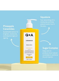 Q+A Body Lotion Enriched With Squalane And Pineapple Ceramides, Moisturizes And Nourishes The Skin - 250 Ml  - Image 4