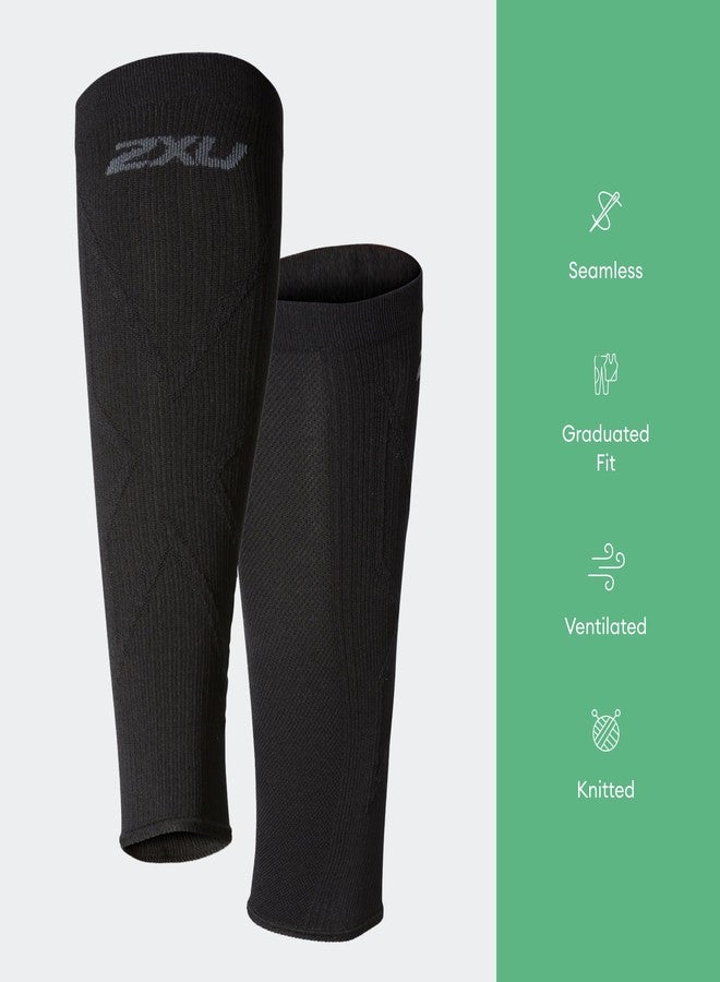 2XU Unisex X Compression Calf Sleeves Black/Black Medium - Image 3