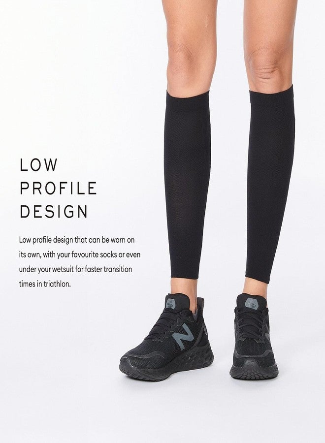 2XU Unisex X Compression Calf Sleeves Black/Black Medium - Image 5