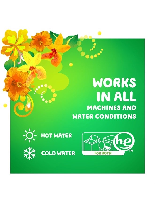 Gain + Aroma Boost Laundry Detergent Liquid Soap, Island Fresh Scent, 107 Loads, 154 Fl Oz, He Compatible - Image 5