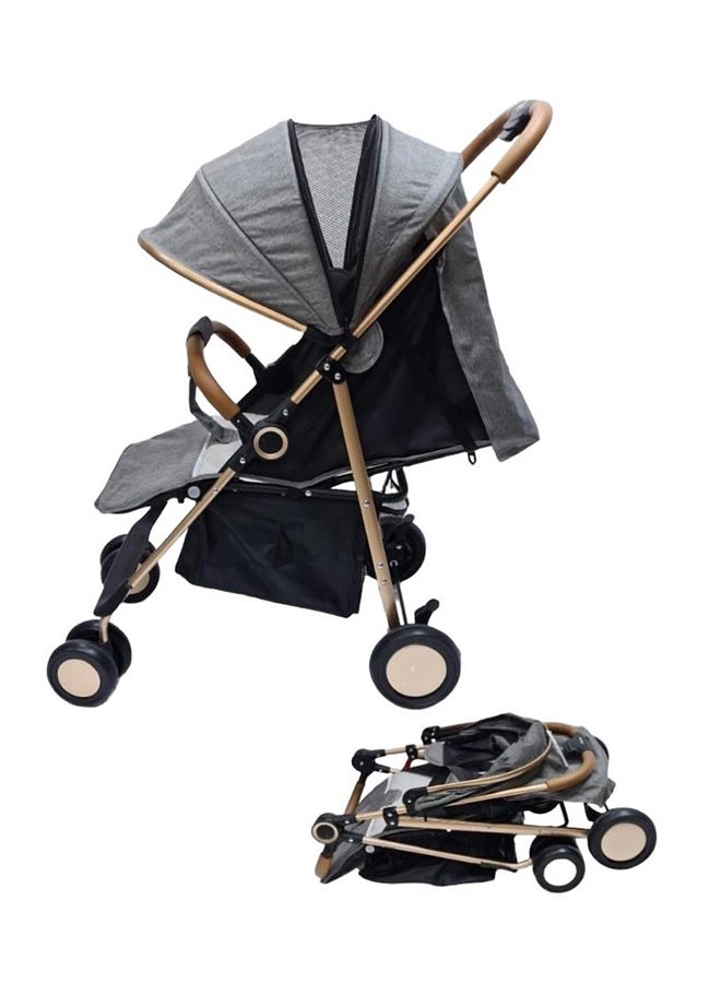 StarKids Baby Foldable Stroller With Multiple Recline Position And Adjustable Canopy - Image 2