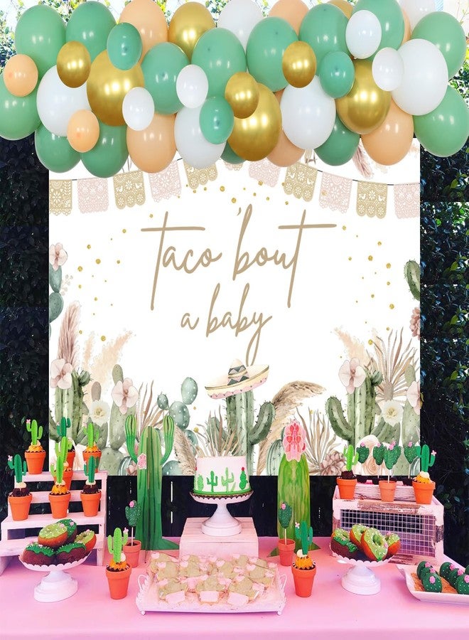 Cheereveal Cactus Baby Shower Decorations - Taco Bout a Baby Backdrop, Boho Fiesta Mexican Balloon Garland Arch Kit for Birthday Party - Image 5