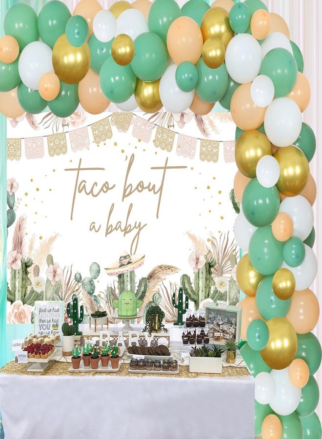 Cheereveal Cactus Baby Shower Decorations - Taco Bout a Baby Backdrop, Boho Fiesta Mexican Balloon Garland Arch Kit for Birthday Party - Image 2