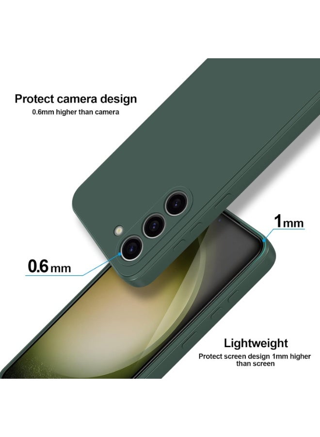 حومة غطاء حماية كامل الجسم لهاتف سامسونج جالاكسي S23، ناعم الملمس كالحرير، غطاء مقاوم للصدمات مع بطانة من الألياف الدقيقة لهاتف سامسونج جالاكسي S23 - Image 3