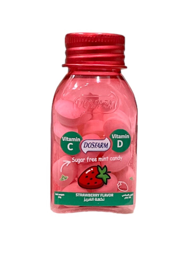 Dosfarm Dosfarm Vitamin C , D Strawberry Flavor 22 g 