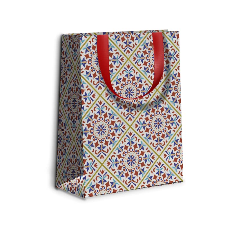 Dovetail Kaleidoscope Vertical Gift Paper Carry Bag, 8 x 6 Inch Pack of 10 - Image 4