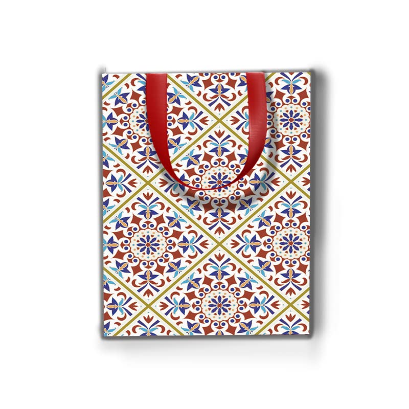 Dovetail Kaleidoscope Vertical Gift Paper Carry Bag, 8 x 6 Inch Pack of 10 - Image 2