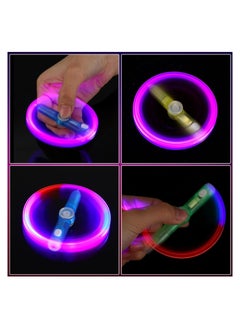 SYOSI 24 Pieces Fidget Pen Spinning Pen with LED Light Multi Functional Help Stress Reducer Help Thinking Ballpoint Pen Anti Stress Anxiety Gift Pen, for Boys and Girls Student  - Image 4