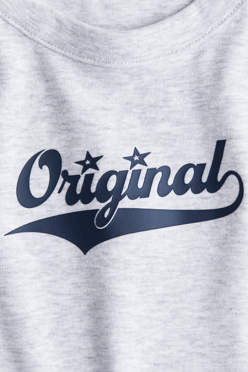 H&M Printed cotton vest top