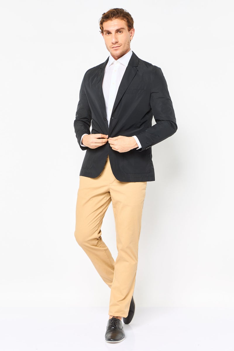 Selected Homme Men Regular Fit Solid Casual Blazer, Black - Image 3