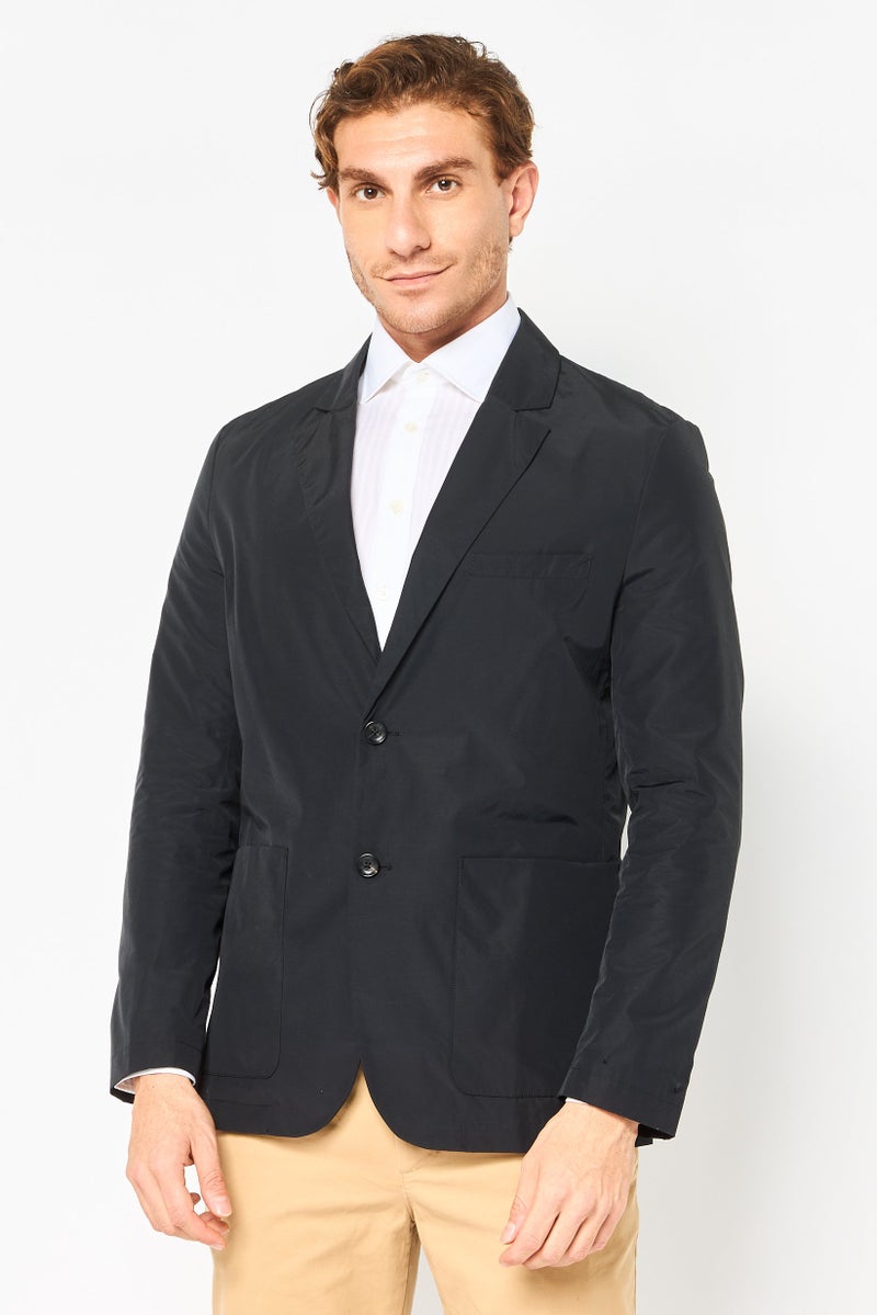 Selected Homme Men Regular Fit Solid Casual Blazer, Black - Image 1
