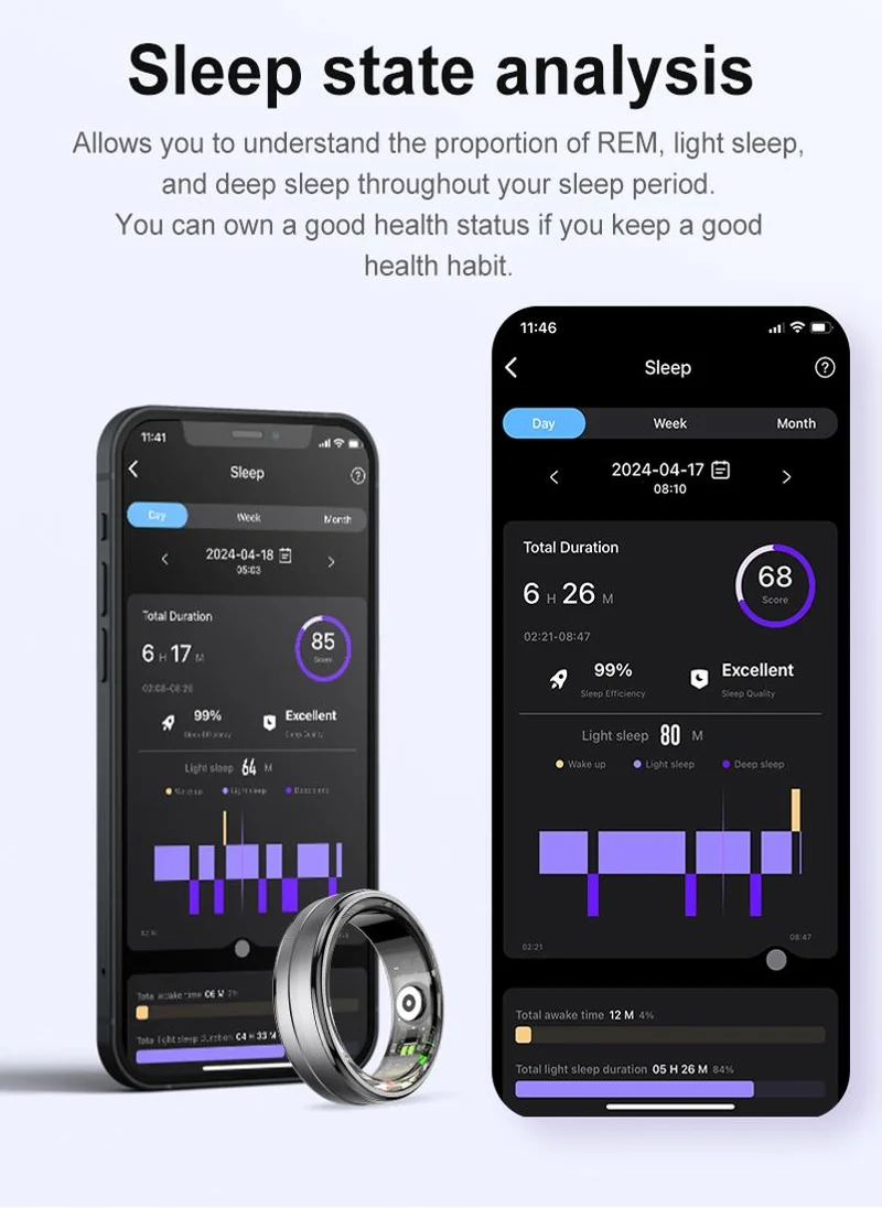 Seventy Five Smart Ring With Heart Rate And Steps Monitoring